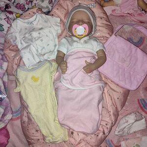 Reborn Baby Doll with Pink Accessories